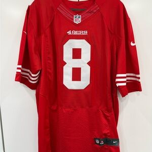 NFL San Francisco 49ers Red #8 Jersey, Autographed Steve Young HOF 2005